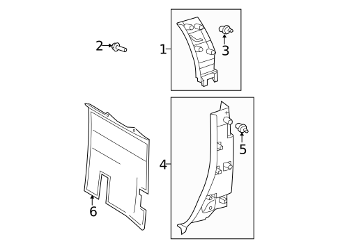 Interior Trim - Cab for 2007 Toyota Tundra #7