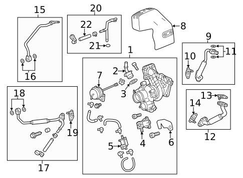 Turbo Charger for 2017 Chevrolet Malibu #0