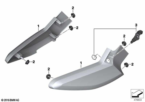 Motorcycle Trim Section, Windshield for 2024 BMW-Motorrad K 1600 B #29
