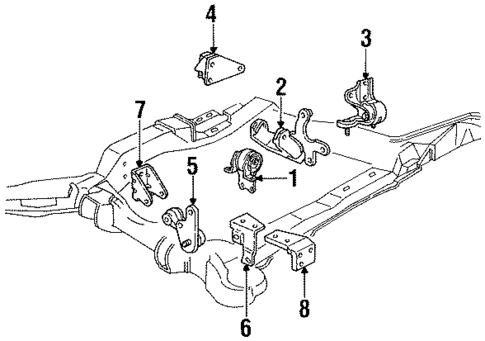 Engine & Trans Mounting for 1996 Buick LeSabre #0