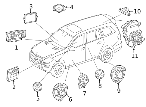 Sound System for 2016 Mercedes-Benz SLK55 AMG #1