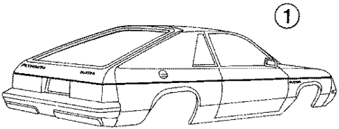 Stripe Tape & Decals for 1987 Dodge Charger #4
