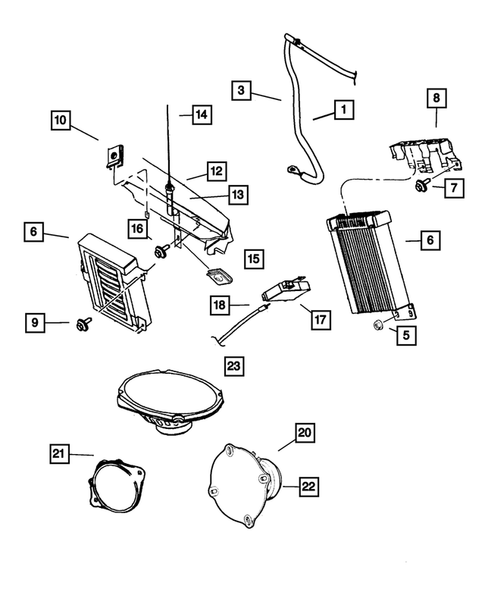 Radio, Antenna, and Speakers for 2002 Chrysler Concorde #0
