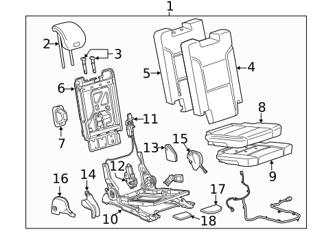 Third Row Seats for 2020 Cadillac Escalade #1