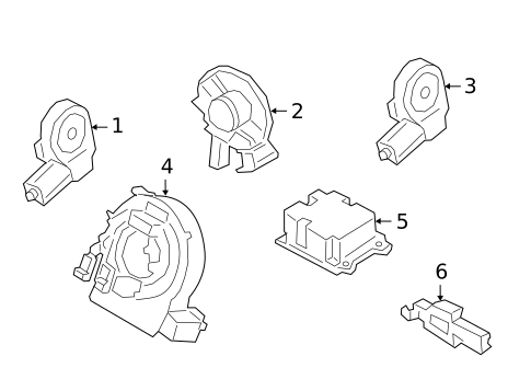 Air Bag Components for 2025 Ford Bronco Sport #1