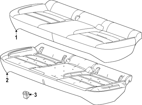 Rear Seat Components for 2025 Buick Envista #2