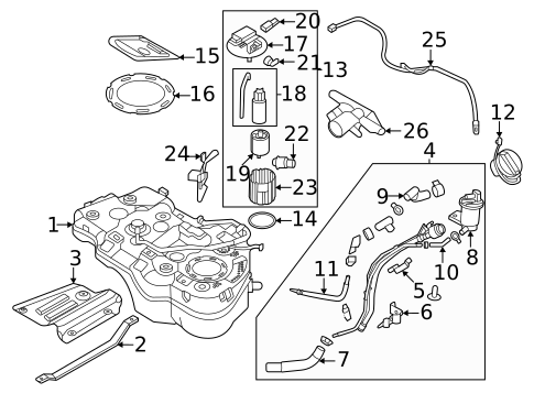 Fuel System Components for 2023 Kia Sportage #0