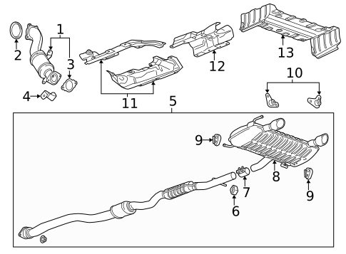 Exhaust Components for 2015 Cadillac ATS #0