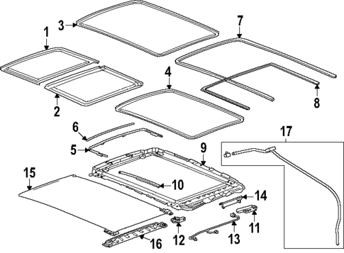 Sunroof for 2025 Chevrolet Traverse #0