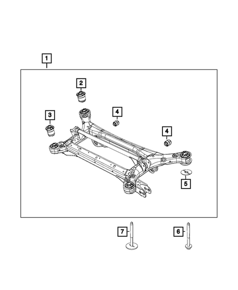 Rear Suspension and Cradle for 2026 Chrysler Pacifica #2