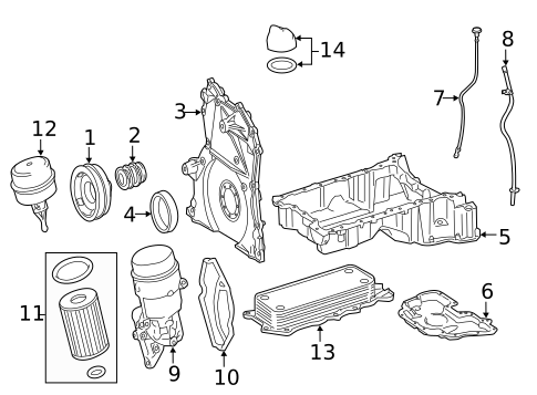 Engine for 2013 Mercedes-Benz S350 #1