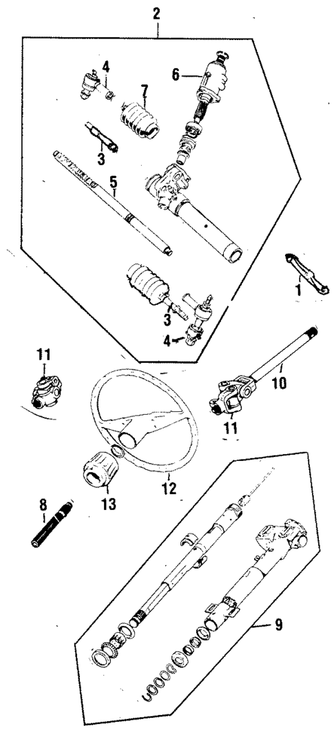 Steering Column & Wheel for 1987 Jaguar Vanden Plas #0