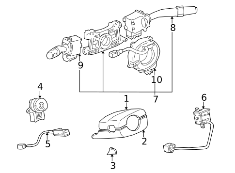 Switches, Solenoids & Actuators for 2000 Toyota Solara #0