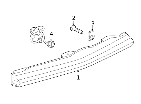 High Mounted Stop Lamp for 2023 Chevrolet Blazer #0