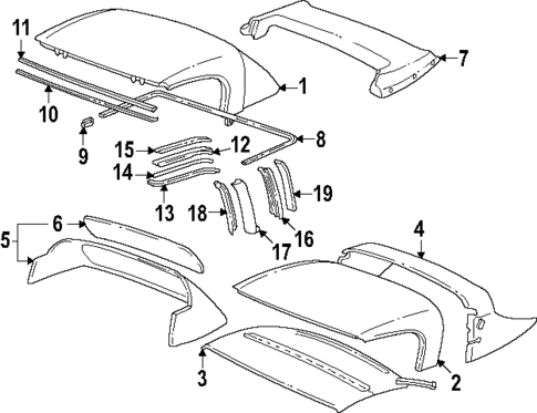 Cover & Components for 1994 Porsche 968 #0