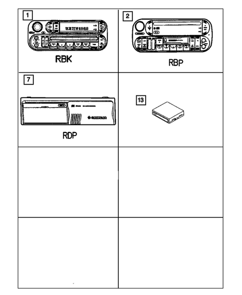Radio, Antenna, and Speakers for 2002 Jeep Grand Cherokee #0