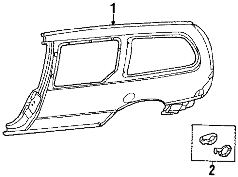 Side Panel for 2000 Chrysler Grand Voyager #0