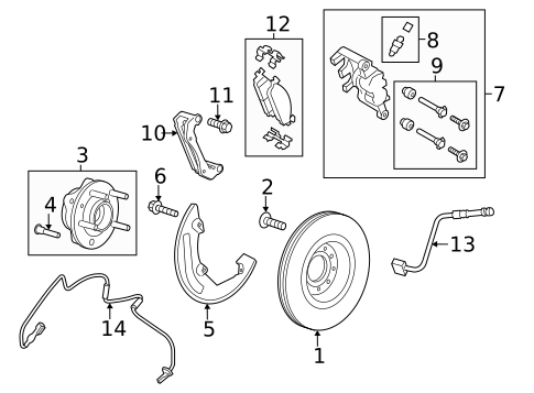 Drums & Rotors for 2017 Ford Flex #1