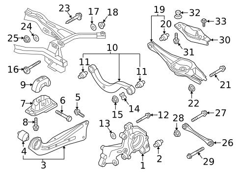Rear Suspension for 2021 Audi TTS Quattro #0
