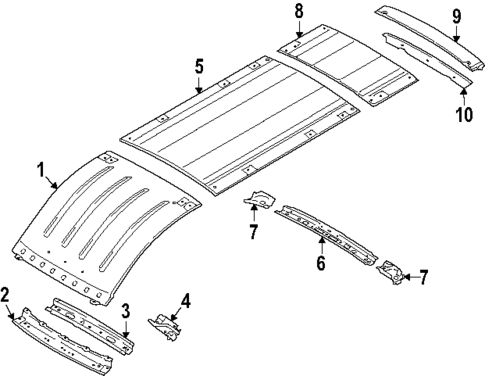Roof & Components for 2024 Ford Transit-350 #1