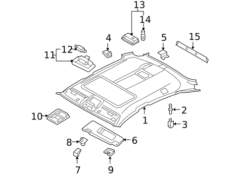 Sunroof for 2013 BMW X6 #0