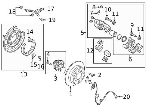Parking Brake for 2017 Hyundai Sonata #0