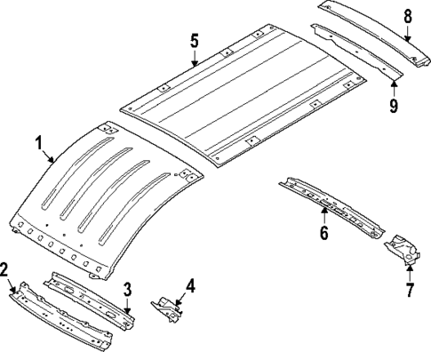 Roof & Components for 2025 Ford E-Transit #2