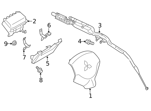 Air Bag Components for 2025 Mitsubishi Eclipse Cross #0