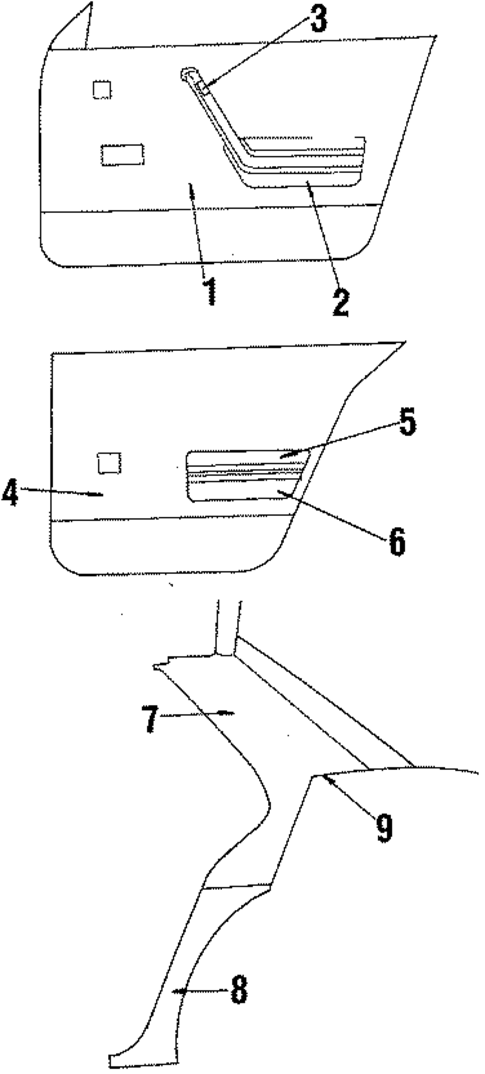 Interior Trim for 1986 Cadillac Cimarron #0