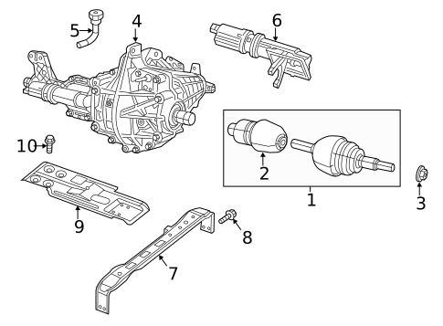 Front Axle & Carrier for 2013 Ram 1500 #0