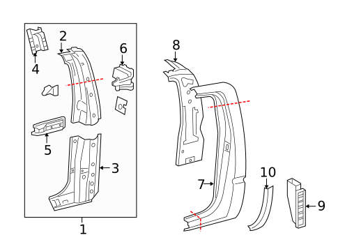 Side Panel & Components for 2006 Toyota Tacoma #0
