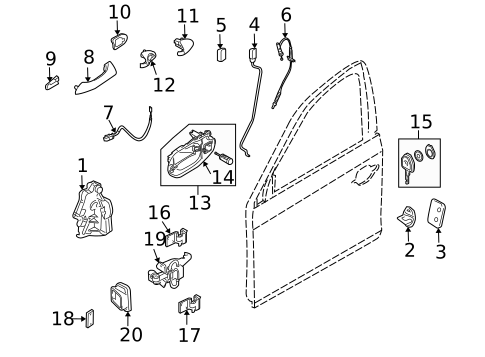 Lock & Hardware for 2010 BMW X3 #0