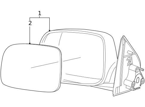 Outside Mirrors for 2006 Isuzu i-350 #0
