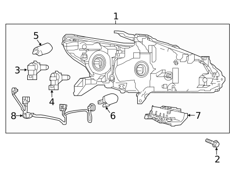 Headlamp Components for 2017 Nissan Altima #0