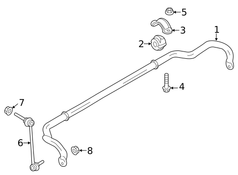 Stabilizer Bar & Components for 2023 Porsche 718 Boxster #0