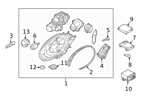 Headlamp Components for 2019 Porsche 911 #1