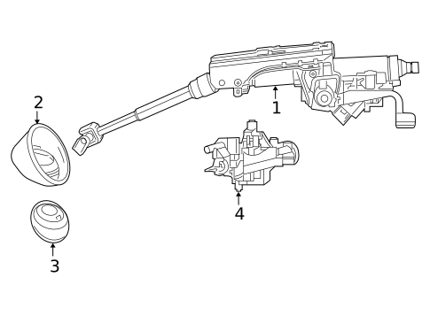 Steering Column Assembly for 2007 Jeep Patriot #0