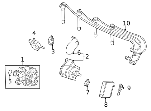 Ignition System for 1998 Honda Civic #0