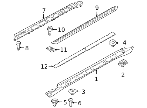 Exterior Trim - Pillars for 2013 BMW X6 #0