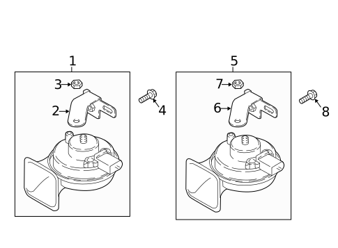 Horn for 2023 Audi SQ5 Sportback #0