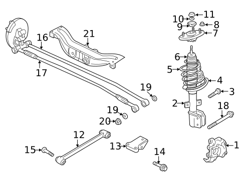 Rear Suspension for 2002 Chevrolet Impala #0
