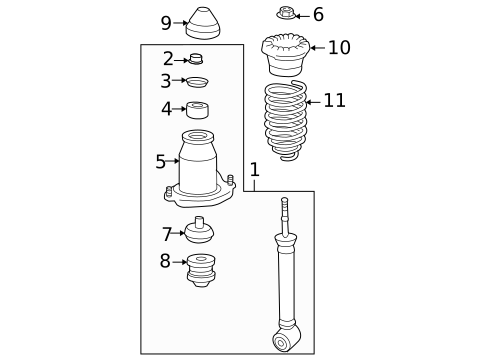 Struts & Components for 2005 Scion tC #0