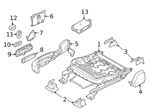 Tracks & Components for 2018 Ford Special Service Police Sedan #1