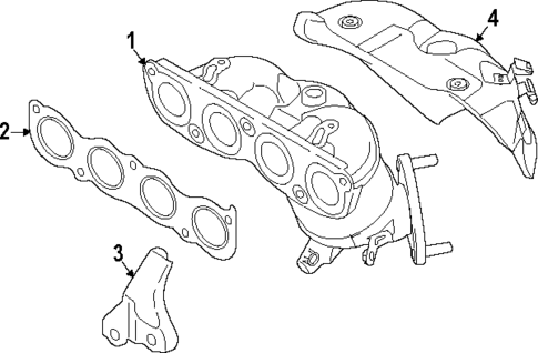 Exhaust Components for 2022 Kia Forte #1