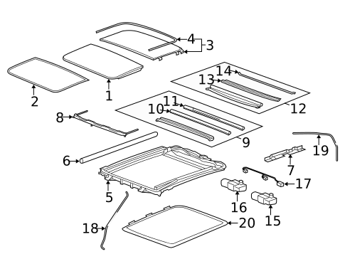 Sunroof for 2011 Cadillac CTS #0