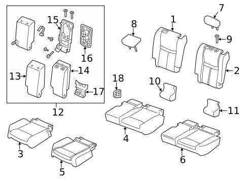 Second Row Seats for 2019 Nissan Rogue #0