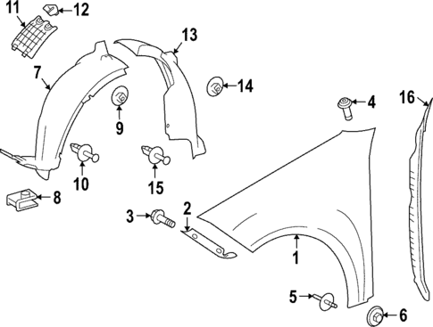 Fender & Components for 2021 Mercedes-Benz GLC 43 AMG® #0