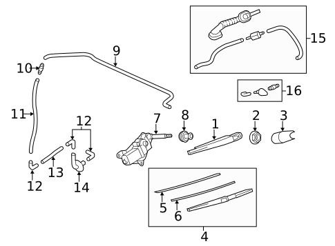 Wiper & Washer Components for 2014 Mazda 5 #1