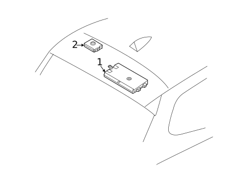 Antenna & Radio for 2005 BMW X3 #1