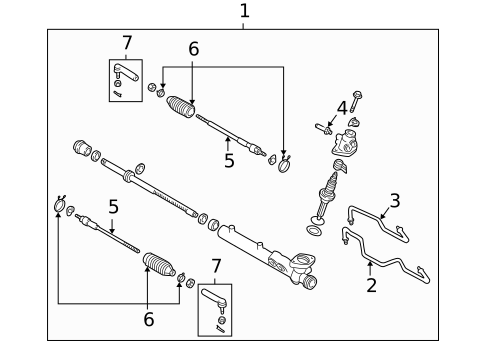 Steering Gear & Linkage for 2009 Nissan Quest #0